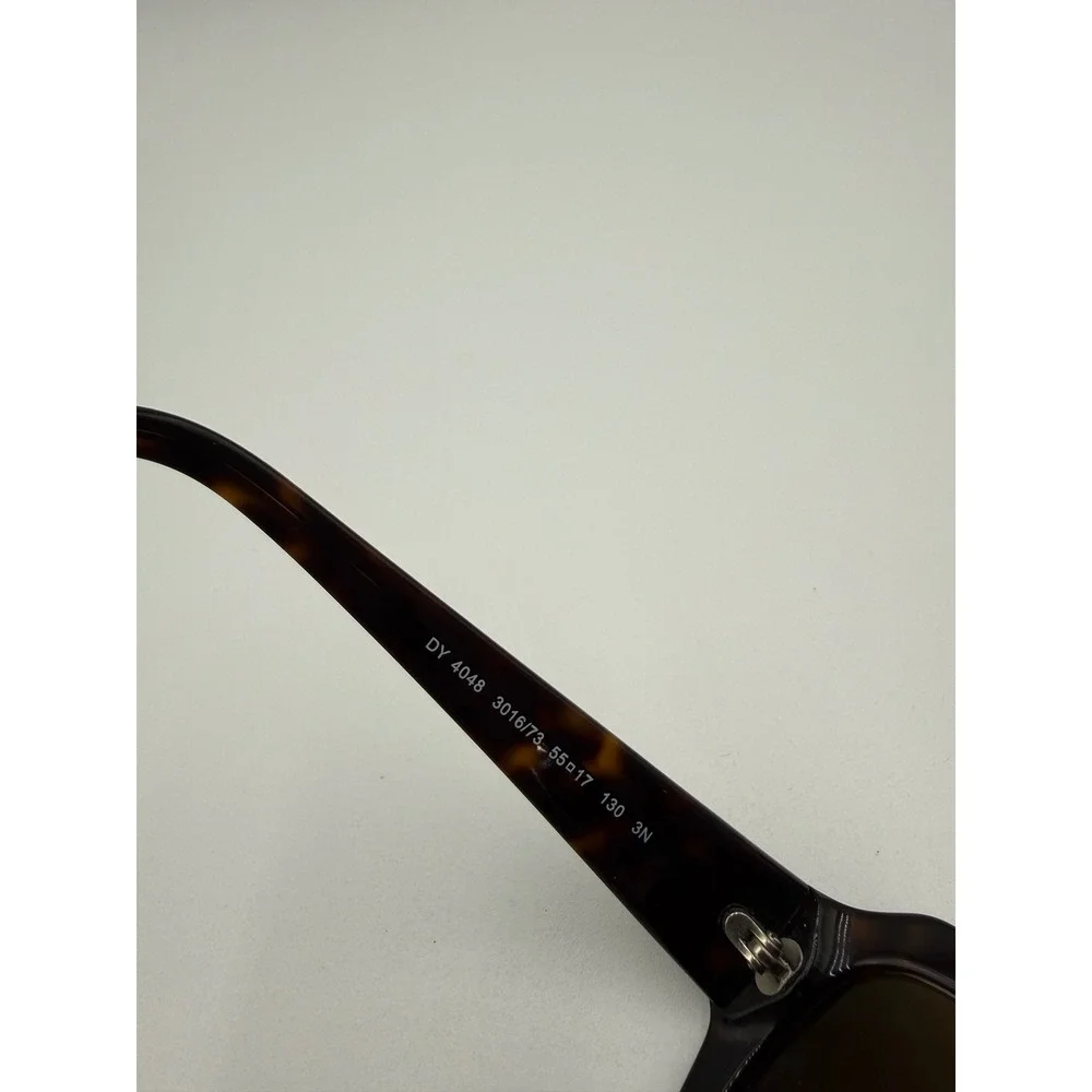 DKNY Sunglasses Womens 55mm Tortoise Excellent DY 4048 Rectangular Brown Lens